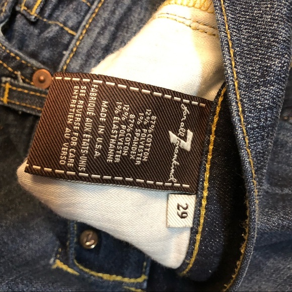 7 For All Mankind Bootcut Jeans Sz 29 - Picture 6 of 7